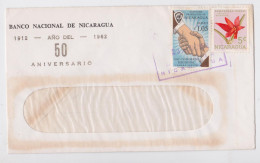 Nicaragua Lettre Timbre Stamp X2 Air Mail Cover Sello Congreso Regional Camara Junior Correo Aereo 1962 - Nicaragua