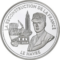 France, Médaille, De Gaulle, La Reconstruction De La France, Argent, FDC - Other & Unclassified