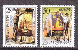 Europa Cept 2003 Yugoslavia 2v ** Mnh (59539A) Rock Bottom - 2003