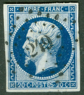 France  14 A  Ob Second Choix  Obli PC 249 Bar Sur Aube  Aube   - 1853-1860 Napoleone III