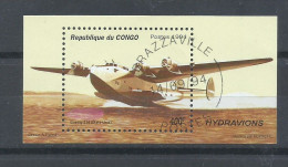 CONGO,  HOJA BLOQUE  HIDROAVION - Aviones