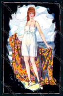 Artist Signed Di Leodud Fashion Lady Mode Bathing Beauty Serie 109-4 Pc HR1407 - Autres & Non Classés