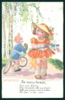 Artist Signed Mauzan Children Serie 114 Postcard TC4391 - Autres & Non Classés