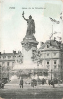 FRANCE - Paris - Vue Sur La Statue De La République - Animé - Vue Générale - Carte Postale Ancienne - Estatuas