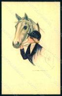 Artist Signed Nanni Fashion Sidesaddle Lady Horse Serie 307-5 Postcard HR1706 - Autres & Non Classés