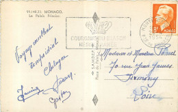 FLAMME MARCOPHILIE MONACO 1954 - Maschinenstempel (EMA)