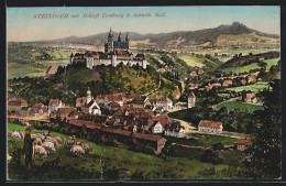 AK Steinbach B. Schwäb. Hall, Ortsansicht Mit Schloss Comburg  - Schwäbisch Hall
