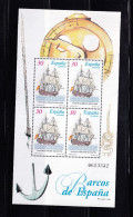 LI06 Spain 1996 Old Sailing Ships Mint Mini Sheet - Unused Stamps