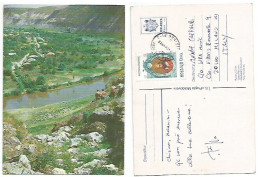 Moldova 1996 PSC Stationery Reut River Valley 9bani Used Chisinau 24aug1998 To Italy With Lupusneanu L0.90 - Moldawien (Moldau)