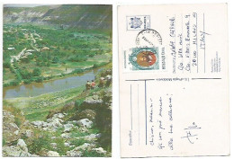 Moldova 1996 PSC Stationery Reut River Valley 9bani Used Chisinau 24aug1998 To Italy With Lupusneanu L0.90 - Moldavie