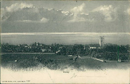 SWITZERLAND - VEVEY - PANORAMA - EDITION BURGY - MAILED 1902 (18116) - Vevey