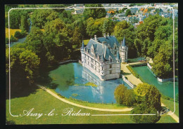 CPSM / CPM 10.5 X 15 Indre Et Loire Les Merveilles Du Val De Loire AZAY LE RIDEAU Le Château Du XVI° Siècle Vue Aérienne - Azay-le-Rideau