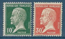 France - 1923/26 -  Pasteur  Y&T 170 & 173 ** Neuf (gomme D'origine) Cote 3,30€ - Unused Stamps