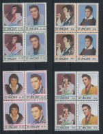 St Vincent 1985 MNH Blks, ELVIS PRESLEY, Music, Signature - Forgery - Vignettes De Fantaisie