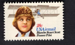 200227098  1980 SCOTT C99 (XX) POSTFRIS MINT NEVER HINGED -  BLANCHE STUART SCOTT - FIRST WOMAN PILOT - 3b. 1961-... Neufs