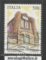 USATI ITALIA 1992 - Ref.0657A "MANIFESTAZIONI COLOMBIANE" 1 Val. Da L.500 - - 1991-00: Gebraucht