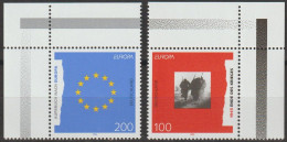 BRD, 1995, Mi.Nr. 1790-1791 ** -  Ein Satz Mit Eckrand Oben "Europa: Frieden Und Freiheit" - Unused Stamps