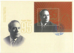 Azerbaijan 2018 FDC First Day Cover Heydar Aliyev 95th Anniversary - Azerbaijan