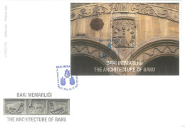 Azerbaijan 2018 FDC First Day Cover Architecture Of Baku 1 - Azerbaïdjan