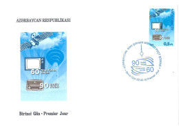 Azerbaijan 2016 FDC First Day Cover 60th Anniversary Of Television And Radio - Aserbaidschan
