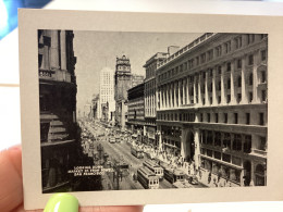 PHOTO SNAPSHOT 1960 SAN FRANCISCO Bus, Autobus Car Commerce Magasin LOOKING DOWH MARKET ST. FROM SAN FRANCISDO - San Francisco