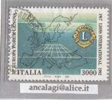 USATI ITALIA 1992 - Ref.0658A "LIONS INTERNATIONAL" 1 Val. - - 1991-00: Gebraucht