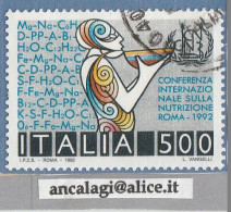 USATI ITALIA 1992 - Ref.0660A "NUTRIZIONE" 1 Val. - - 1991-00: Gebraucht