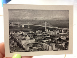 PHOTO SNAPSHOT 1960 SAN FRANCISCO BAY BRIDGE, SAN FRANCISCO - San Francisco