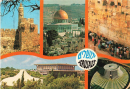 ISRAËL - Jérusalem - Citadel - Dome Of The Rock - Western Wall - Shrine Of The Book - Kennedy Memorial - Carte Postale - Israël