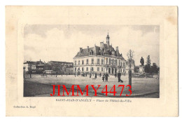 CPA - SAINT-JEAN-D'ANGELY En 1916 - Place De L'Hôtel-de-Ville ( Bien Animée ) Coll. A. Rogé - Saint-Jean-d'Angely