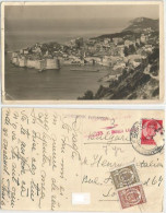 Bulgaria Incoming PPC Jugoslavija Dubrovnik 3sep1937 Taxed With Postage Due C1+c2 - Lettres & Documents