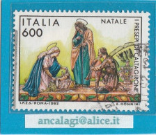 USATI ITALIA 1992 - Ref.0661A "NATALE" 1 Val. - - 1991-00: Gebraucht