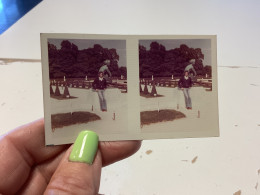 PHOTO SNAPSHOT 1970 Photo, Couleur, Photo, Double Homme Devant Monument Statut, Paris - Lugares