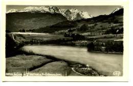 CPSM GEP  9 X 14 Isère LAFFREY Le Grand Lac (908) Et Belledonne (2981)   Statue De Napoléon à Cheval - Laffrey