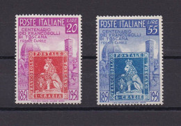 ITALIE 1951 TIMBRE N°591/92 NEUF AVEC CHARNIERE TOSCANE - 1946-60: Neufs