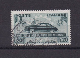 ITALIE 1951 TIMBRE N°593 OBLITERE VOITURE - 1946-60: Usados