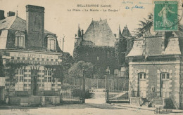 45 BELLEGARDE - La Place - La Mairie - Le Donjon  - TB - Andere & Zonder Classificatie