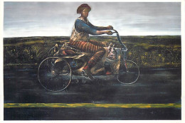 Art - Peinture - Alan Macdonald - Tricyclist September 1992 - Carte Neuve - CPM - Voir Scans Recto-Verso - Peintures & Tableaux