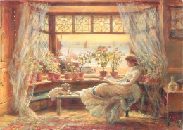 Art - Peinture - Charles James Lewis - Reading By The Window  Hastings - CPM - Voir Scans Recto-Verso - Paintings