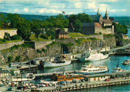 Norvège - Oslo - Utsikt Over Havna Mot Akershus Festning Og Slott - View Of The Harbour Towards The Old Akershus Fort -  - Noruega