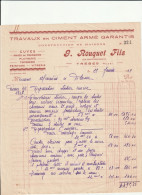 11-G.Rouquet...Travaux En Ciment Armé Garantis...Trèbes.(Aude)...1939 - Other & Unclassified