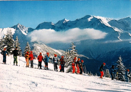 74   -  Haute Savoie -  Le Plateau D ASSY - PLAINE JOUX ( Passy ) Les Cours De Ski Face Au Massif Du Mont Blanc - Passy