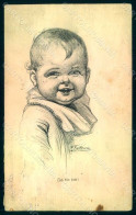 Artist Signed Fialkowska W. Child Baby Serie 1192 WRINKLES Postcard HR0881 - Altri & Non Classificati