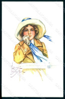 Artist Signed Law Ludson Glamour Fashion Lady Mode Serie 60-4 Postcard HR1647 - Altri & Non Classificati