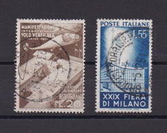 ITALIE 1951 TIMBRE N°595/96 OBLITERE FOIRE DE MILAN - 1946-60: Oblitérés