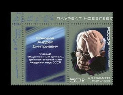 Russia 2021 Mih. 2992 Nuclear Physicist Andrei Sakharov (with Label) MNH ** - Nuevos