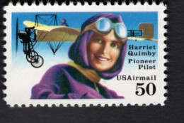 200331015 1991 SCOTT C128 (XX)  POSTFRIS MINT NEVER HINGED  -  HARRIET QUIMBY & AIRPLANE - 3b. 1961-... Nuevos