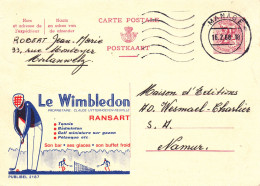 B01-423 22187 - Entier Postal - Carte Publibel N° 2187 - Le Wimbledon Ransart - Tennis Golf FN - Publibels