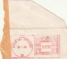 ///  VATICAN  ///   EMPREINTE TIMBRE AUTOMATIQUE 1969 - Used Stamps