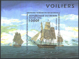 Mint  S/S Sailboats Ships  1996  From Benin - Schiffe